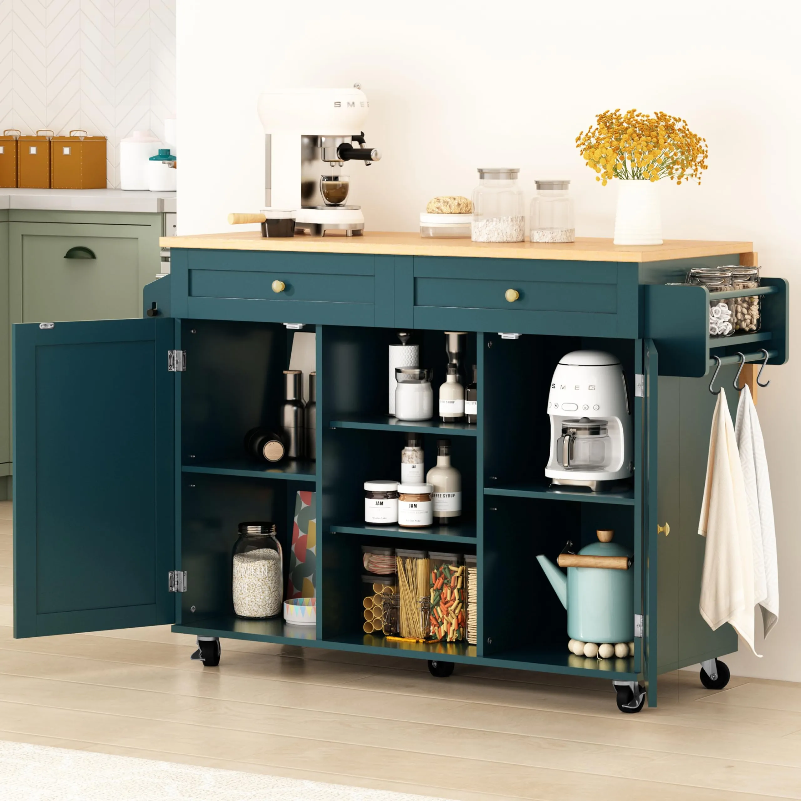 Kitchen Island On Wheels