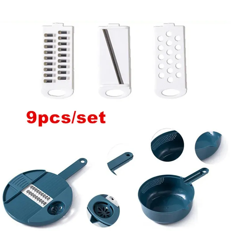 Kitchen Multifunctional Vegetable Cutter Potato Slicing And Shredding Machine Manually Household Gadgets Kitchens Accessories