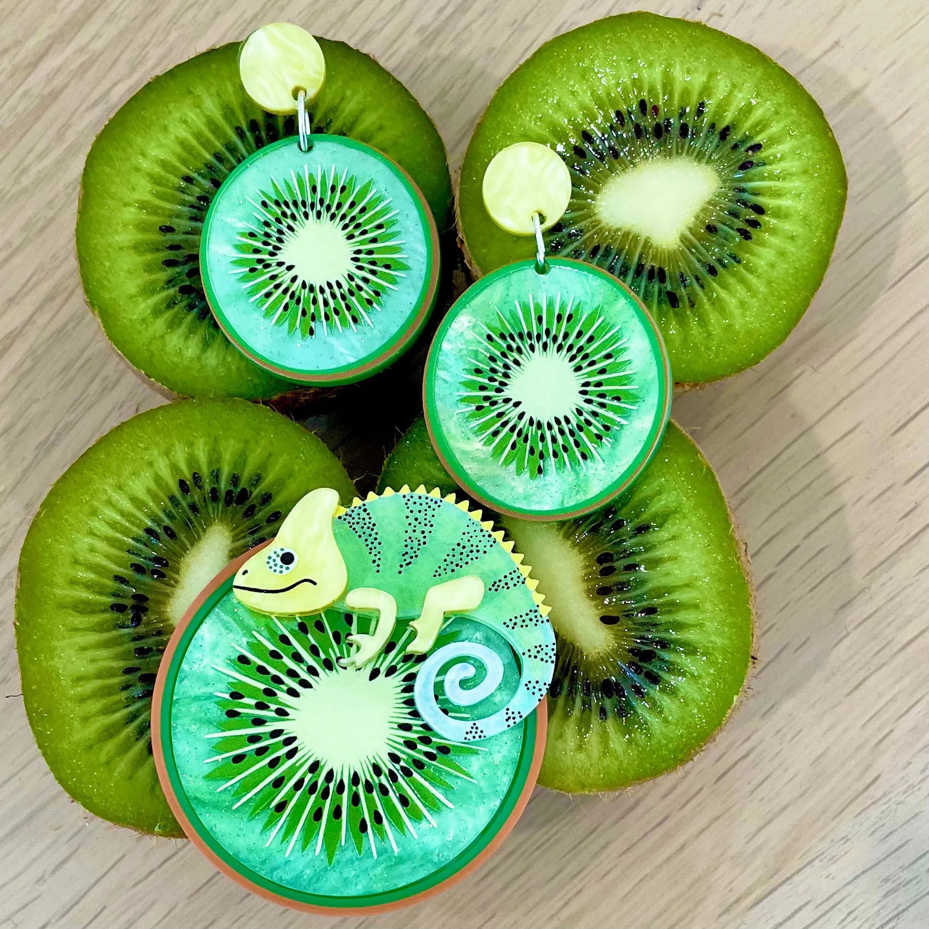 Kiwi 🥝 fruit - Earrings