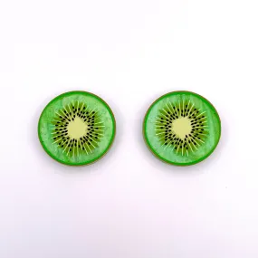 Kiwi fruit 🥝 - stud earrings - Set of 2