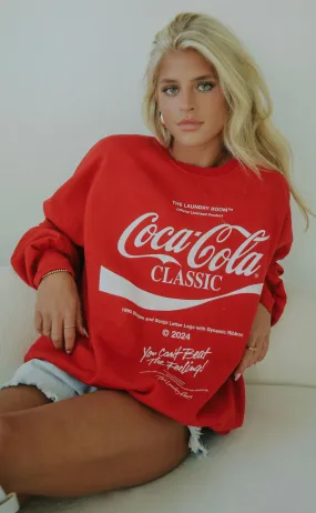 laundry room: coca cola sweatshirt