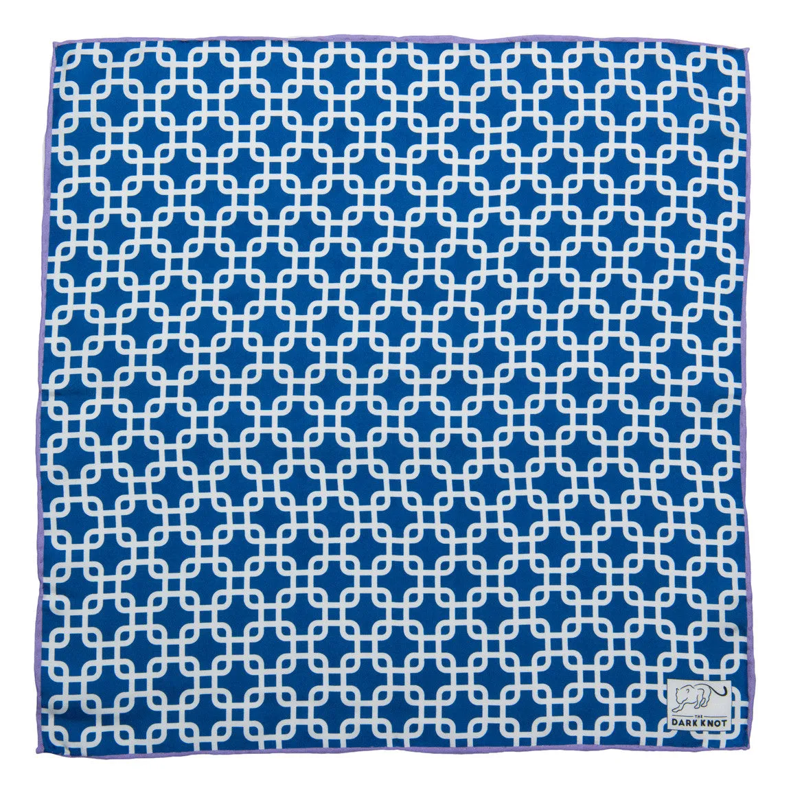 Lexington Abstract Silk Pocket Square, Blue / White