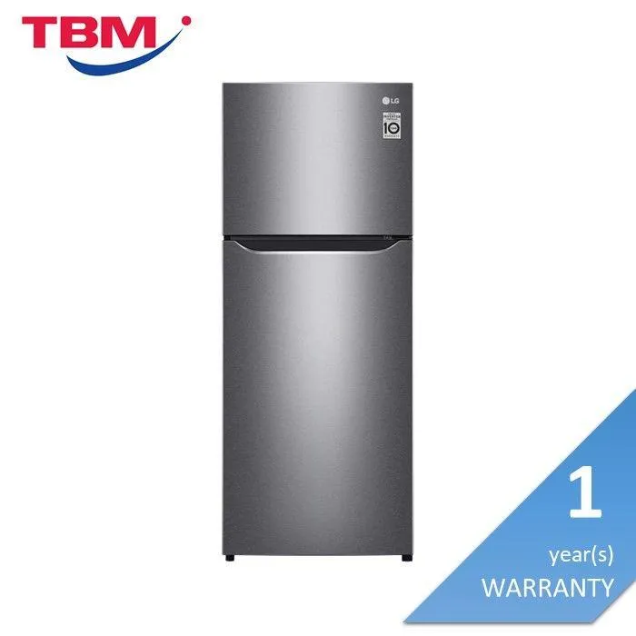 LG GN-B202SQBB Fridge 2 Doors G205L Inverter Deodorizer Dark Graphite Steel