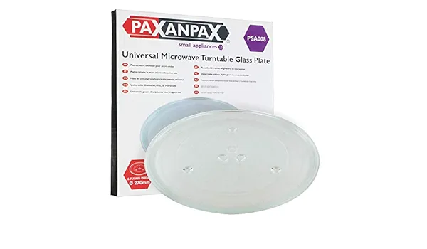 Microwave Glass Plate 270 mm Turntable with 6 Fixing Points 270mm Universal