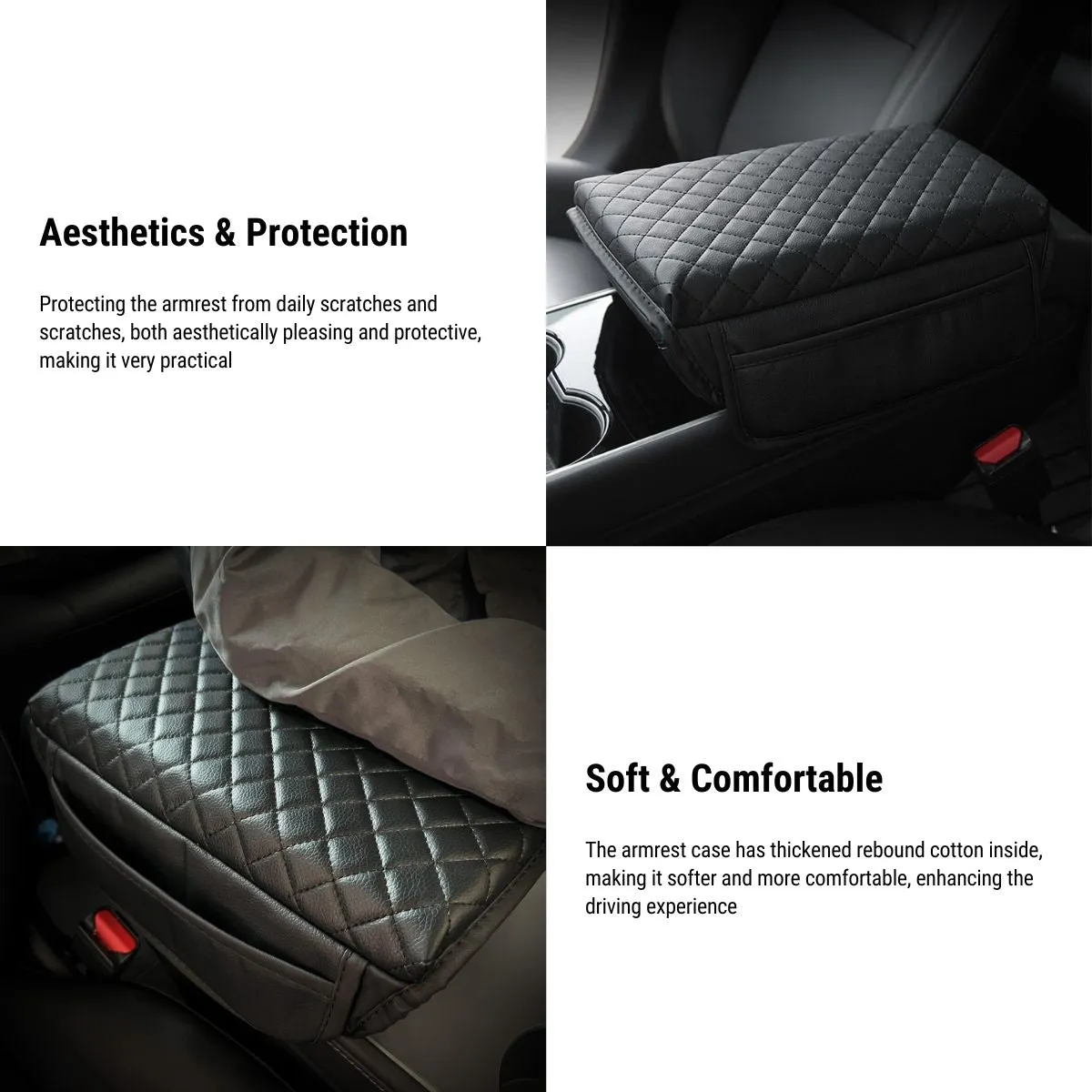 Model 3 / Y Armrest Cover - PU Leather