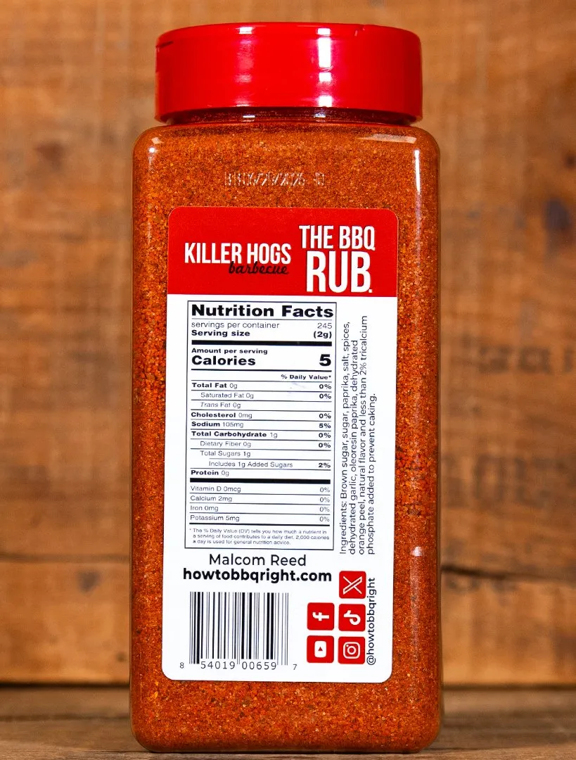 *NEW SIZE* Killer Hogs The BBQ Rub 28oz Shaker