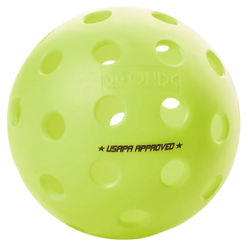 Onix Fuse G2 Outdoor Pickleball Balls 3 Pack Neon Green