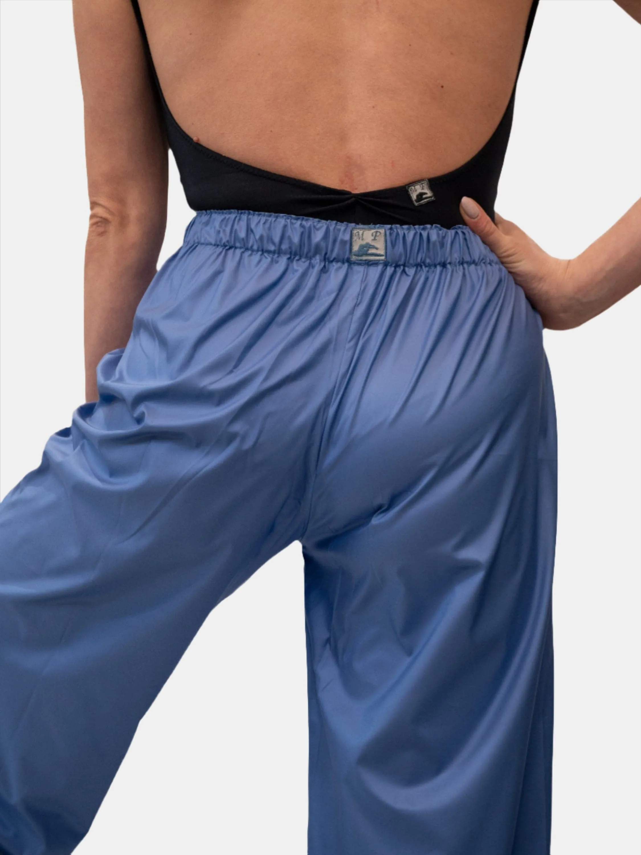 Powder Blue Warm-Up Dance Trash Bag Pants MP5003