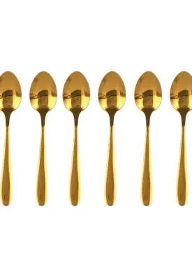 Prism Gold Teaspoon 15cm Set of 6