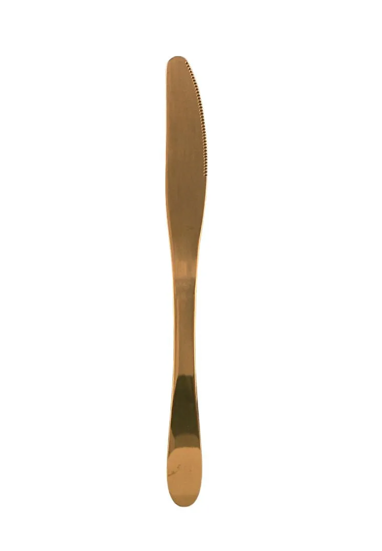 Prism Rose Gold Table Knife 20cm Set of 6