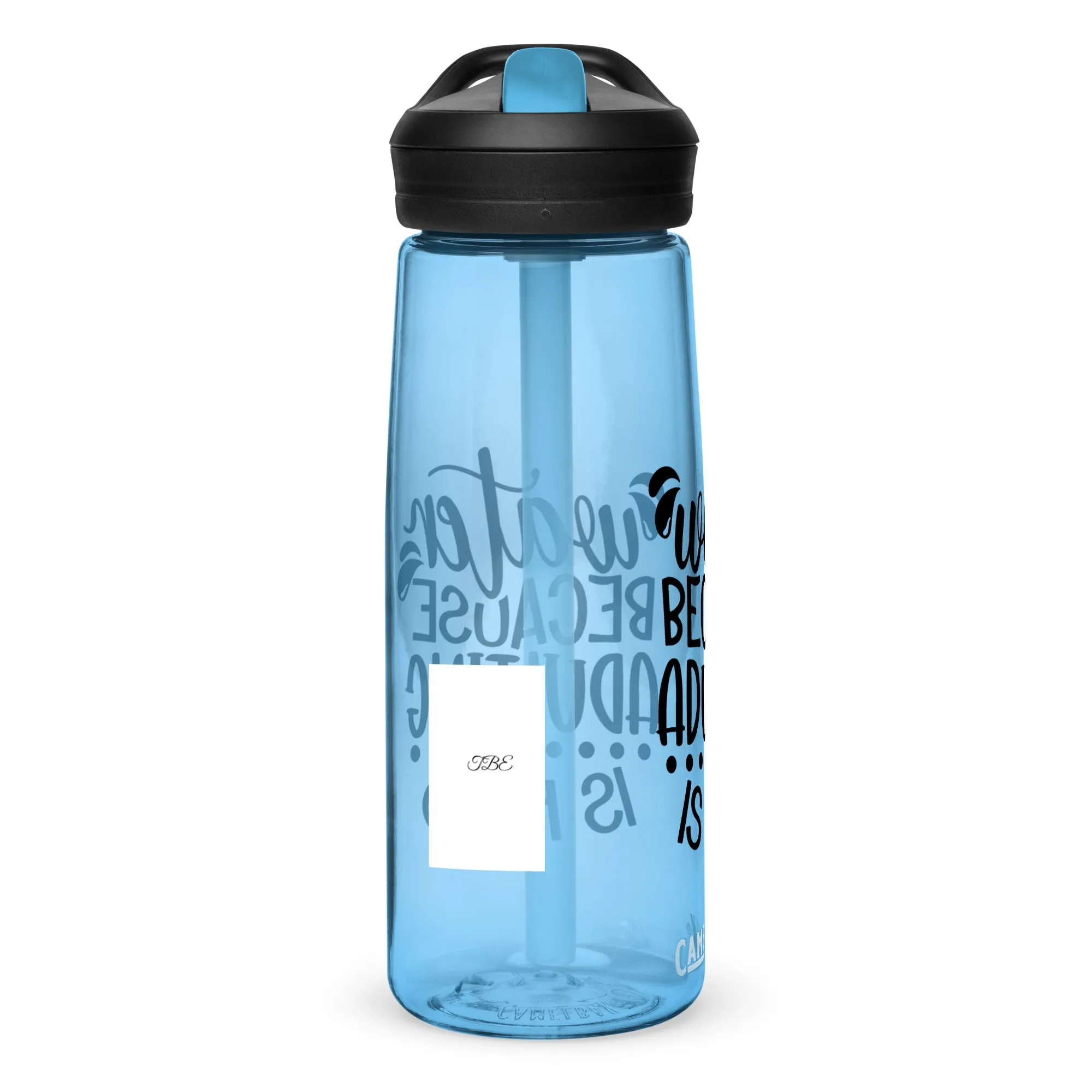 "Water Because Adulting Is Hard" Sports water bottle