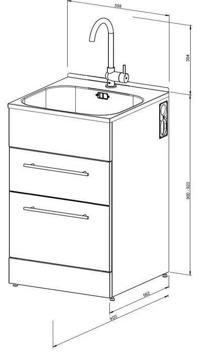 Robinhood Supertub Double Drawers