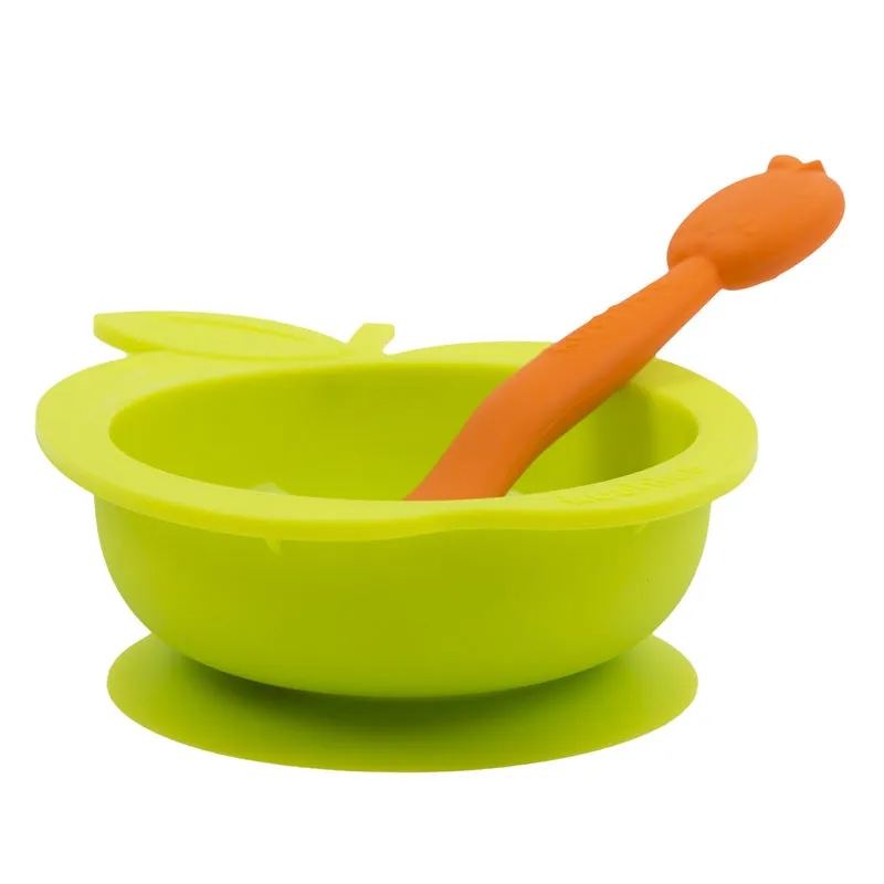 Silibowl & Spoon Set | Apple