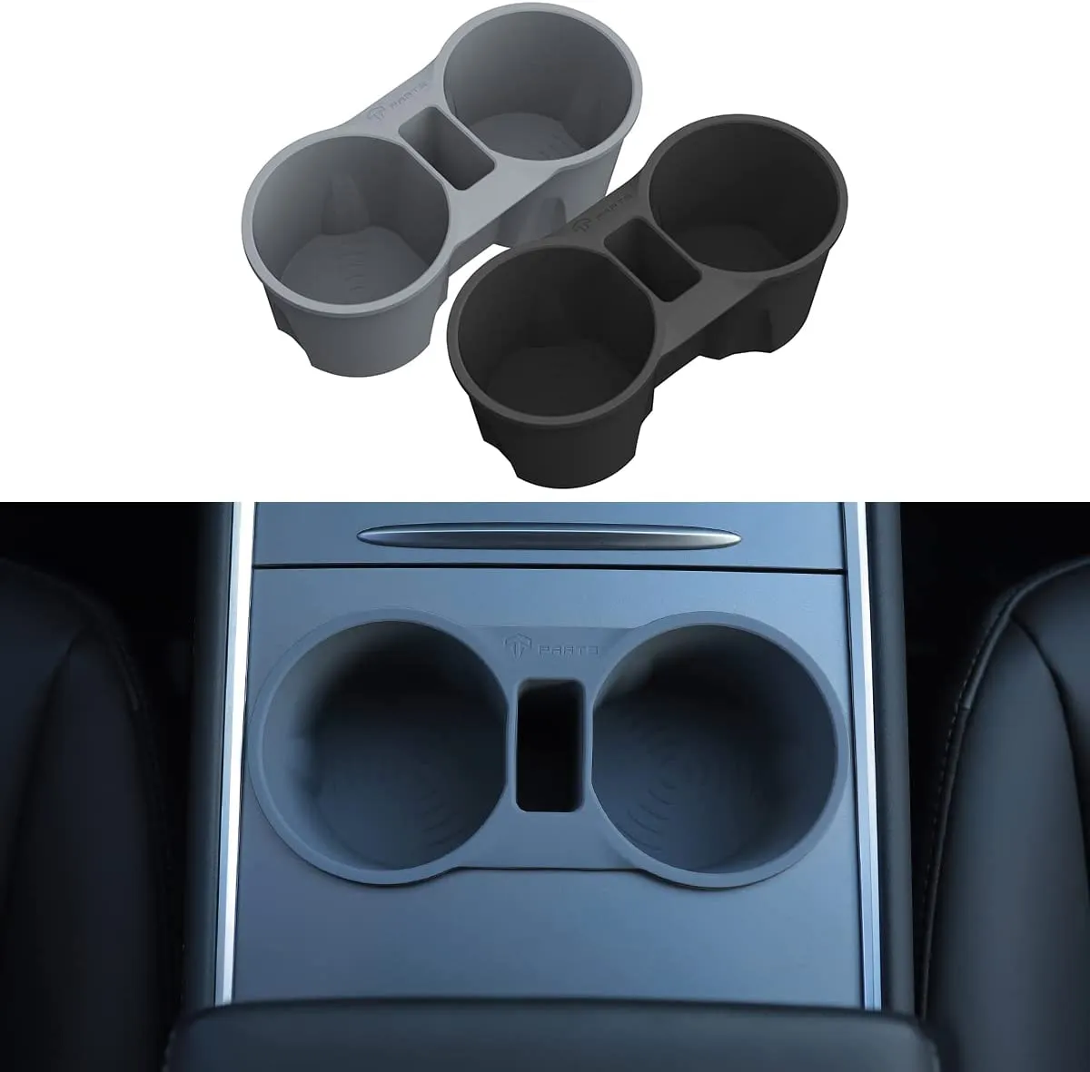 Silicone Cup Holder Insert for Tesla Model 3/Y