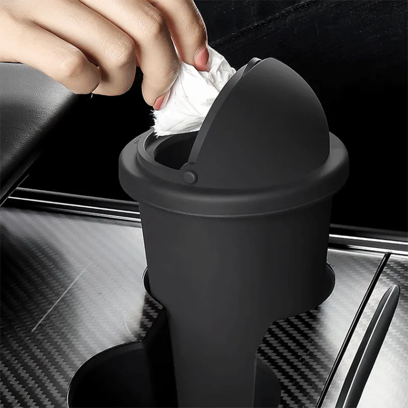 TAPTES® Car Silicone Trash Bin/Storage Box for Tesla Model S/3/X/Y/Cybertruck