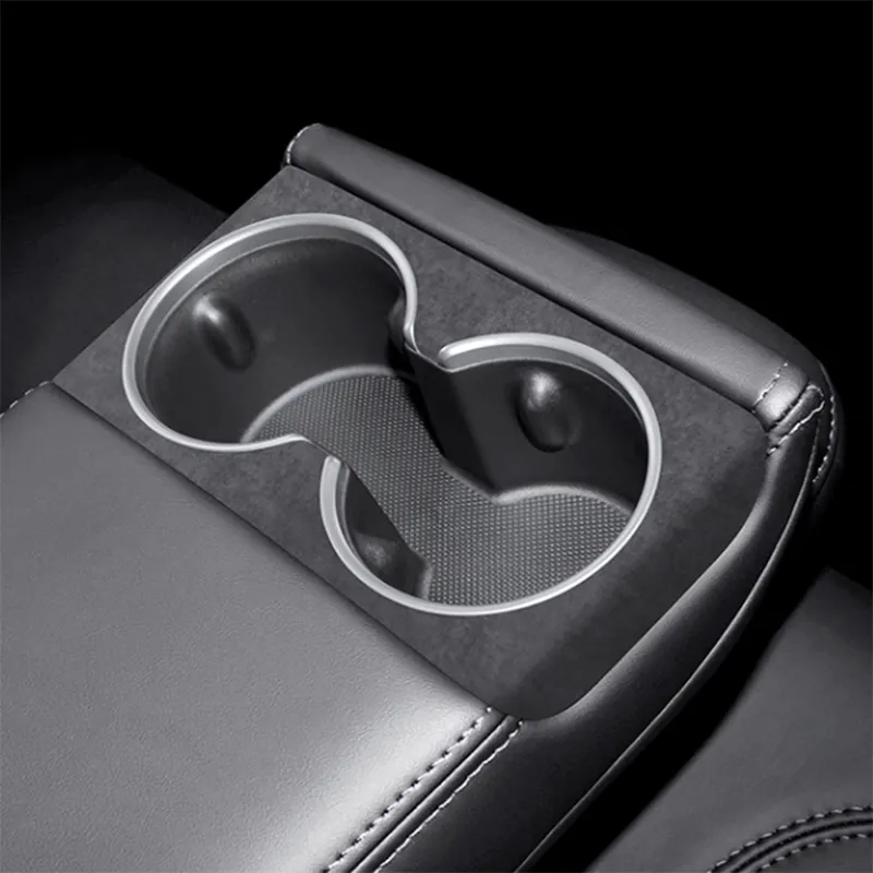 TAPTES® Rear Armrest Cup Holder Decorative Sticker for Tesla Model 3 Highland 2024