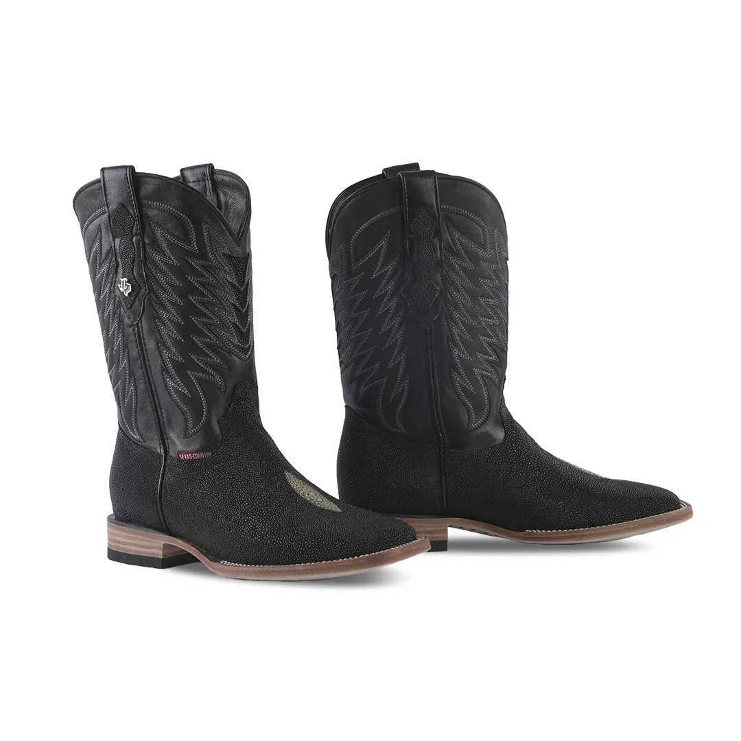 Texas Country Exotic Boot Stingray Black MA70