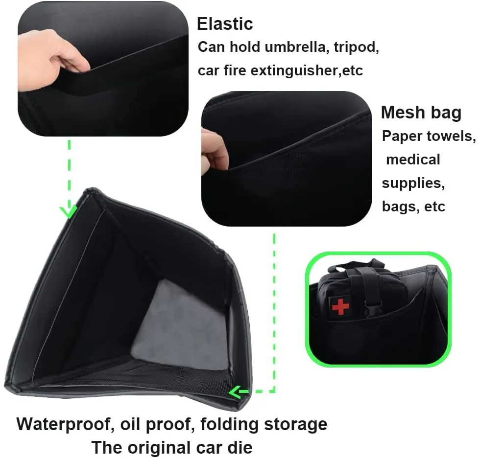 Trunk Left and Right Storage Box - Leather for Tesla Model Y 2020-2022.6