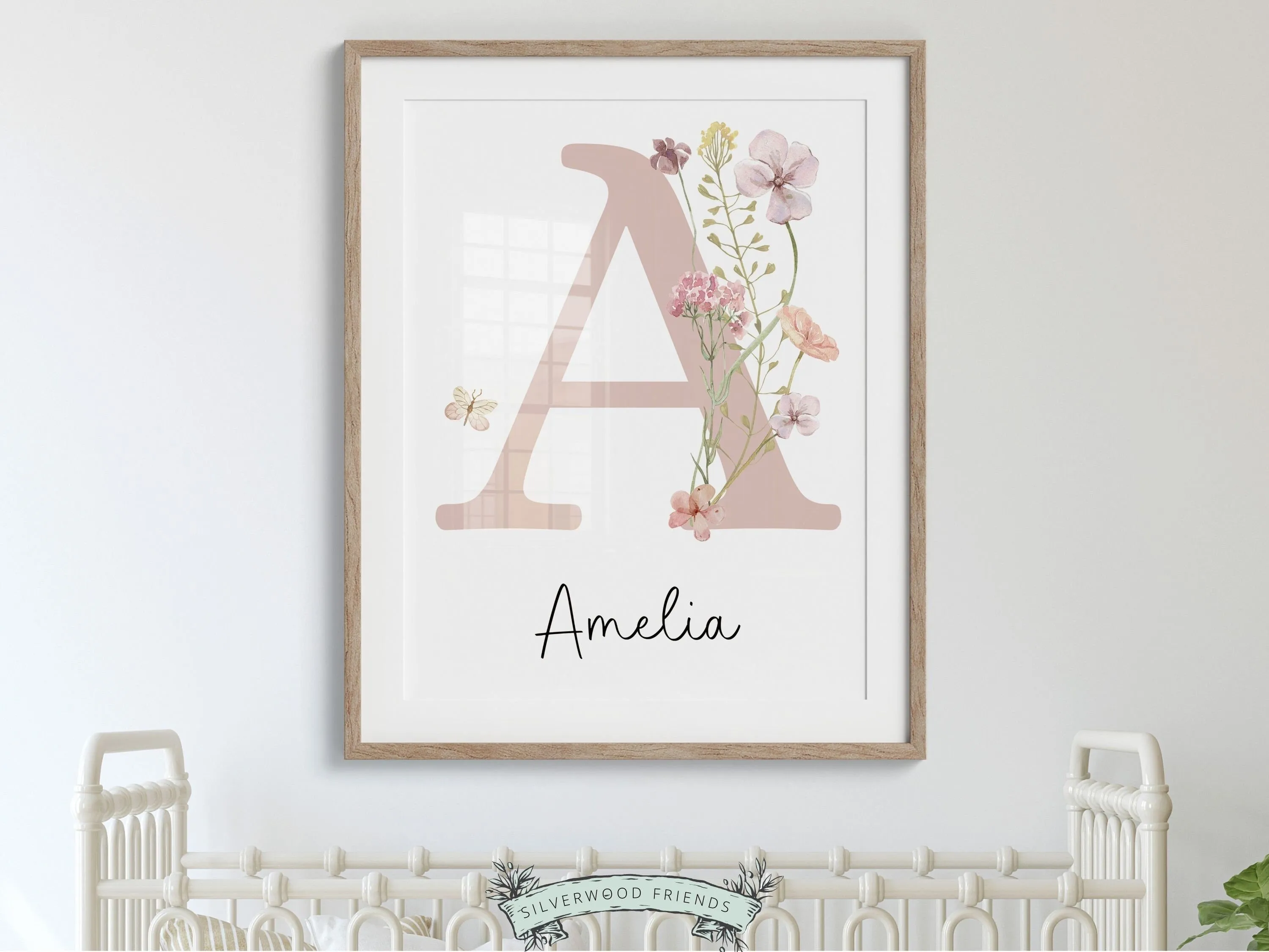 Wildflower Nursery Print - Personalised